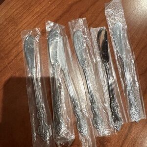 Set of 6 imperial IM14 stainless flat Butter Knives